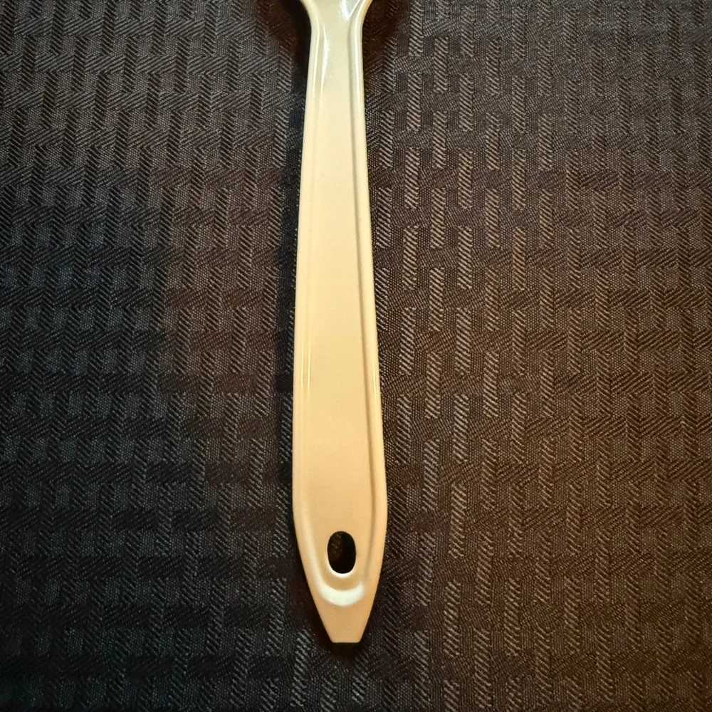 Hutzler Item‎ No 1700 White Slotted Spoon Serving Kitchen Utensil Made in USA